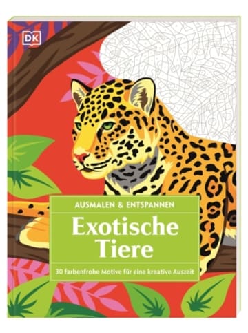 Dorling Kindersley  Buch - Ausmalen & Entspannen. Exotische Tiere