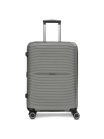 Stratic Shine 4 Rollen Trolley 65 cm mit Dehnfalte in grey