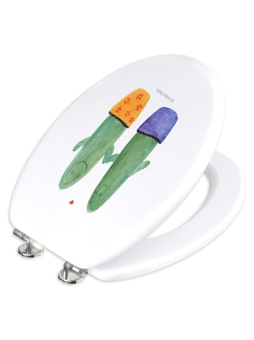 Mr. & Mrs. Panda Toilettensitz Kaktus Liebe ohne Spruch in Weiß