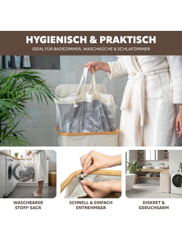 bremermann Wäschesammler 100 Liter beige