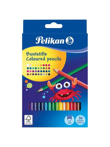 Pelikan Farbstift 3mm sechseckig Packung mit 36 Stück