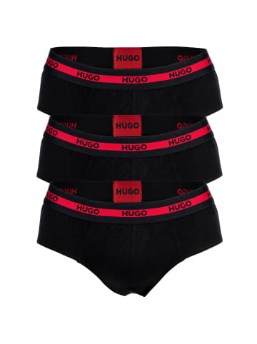 HUGO Slip 3er Pack in Schwarz