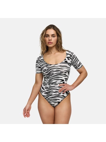 CFAB Figurformender Body mit Slip in Zebra