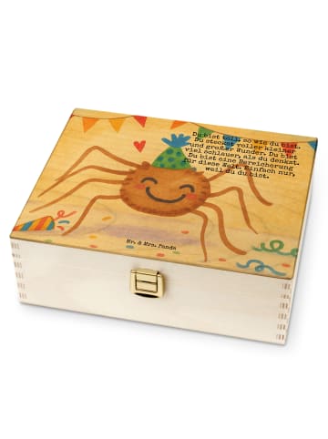 Mr. & Mrs. Panda Teebox Spinne Agathe Party Design mit Spruch in Weiß