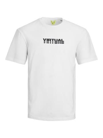 Jack & Jones Print T-Shirt Grafik Design Kurzarm JCODIGIT in Weiß