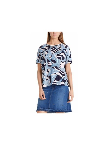 MARC CAIN Rundhals T-Shirt in blau