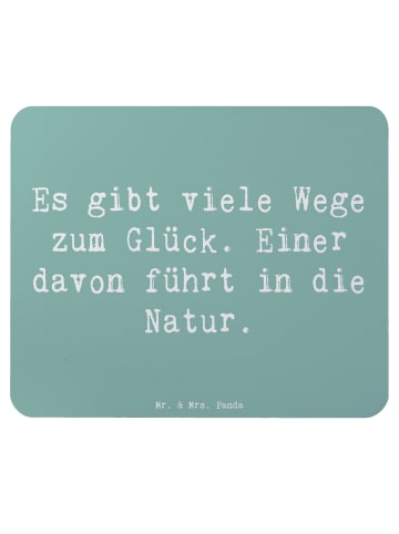 Mr. & Mrs. Panda Mauspad Spruch Geborgenheit Natur mit Spruch in Meeresbrise