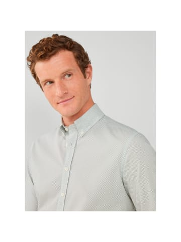 Hackett London Hemd in 6AK-Grün/Weiß