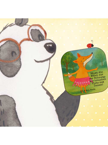 Mr. & Mrs. Panda Untersetzer Gläser Fuchs Ballerina Design mit S... in Weiß