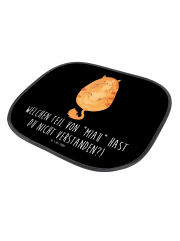 Mr. & Mrs. Panda sonnenschutz Katze Mittelfinger mit Spruch in Schwarz