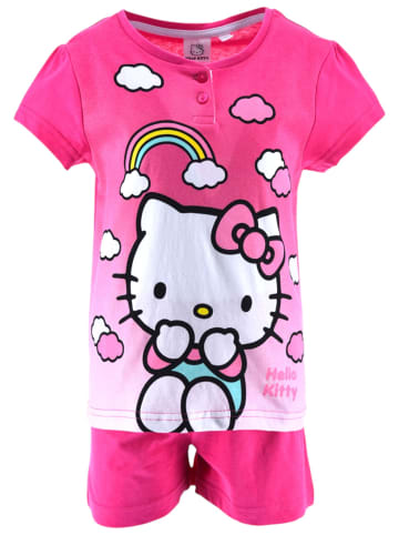 Hello Kitty Schlafanzug kurz Hello Kitty in Dunkelpink