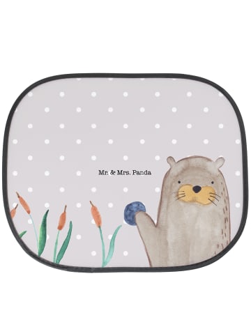 Mr. & Mrs. Panda Auto Sonnenblende Otter Stein ohne Spruch in Grau Pastell