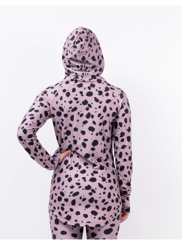 eivy Langarmshirt in Woodrose Cheetah