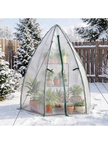 COSTWAY Gewächshaus 160 x 139 x 182 cm in Transparent