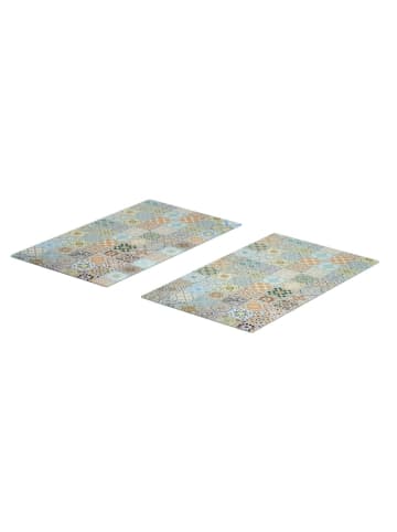 Zeller Present Glasplatten in mehrfarben