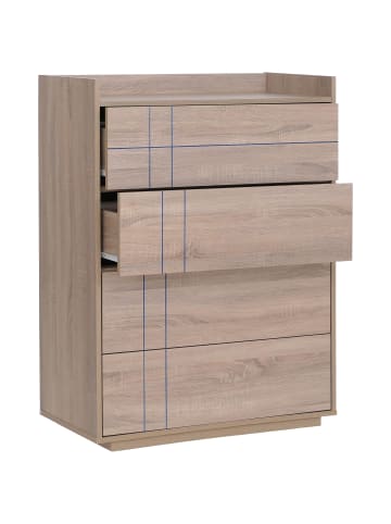 MCW Kommode P44 4 Schubladen Push-to-open, Sonoma-Eiche-Optik