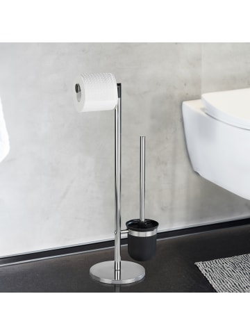 Wenko Stand WC-Garnitur in schwarz