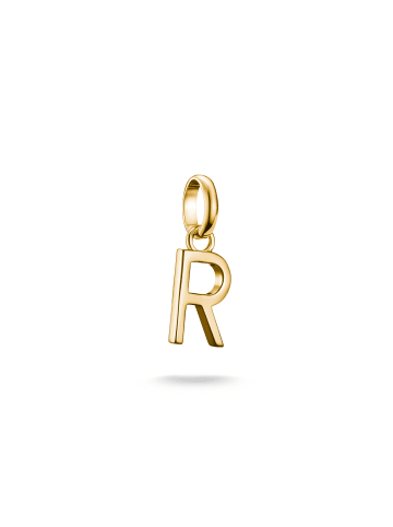 Thomas Sabo Charm-Anhänger Buchstabe R Connect in gold
