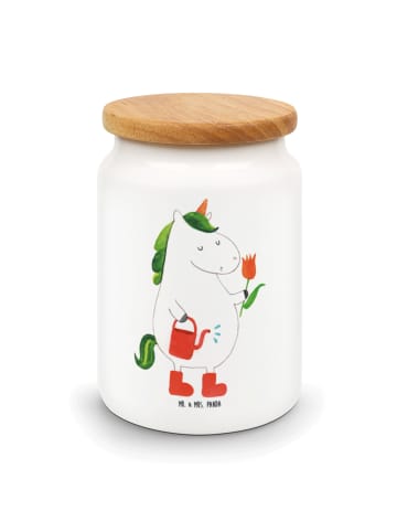 Mr. & Mrs. Panda Kaffeedose Einhorn Gärtner ohne Spruch in Weiß