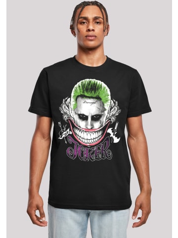F4NT4STIC T-Shirt Suicide Squad Joker Coloured Smile in schwarz