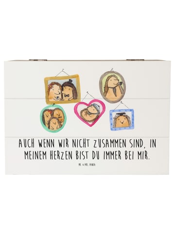 Mr. & Mrs. Panda Truhe Trennung von den Eltern mit Spruch in Weiß