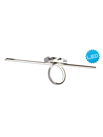 näve LED Deckenleuchte "LOOP" in chrome - (L)75 cm x (B)5 cm x (H)18.5 cm - EEK G