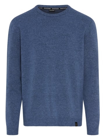 Bruno Banani Strickpullover in blau meliert