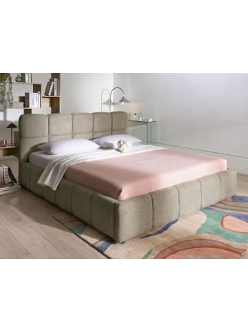 Beliani Doppelbett NOYON in Beige - (W) 200 x (H) 99 x (L) 217 cm