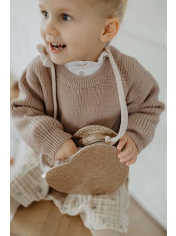 leevje Kinderhandtasche zum Umhängen 'glitter heart' in gold