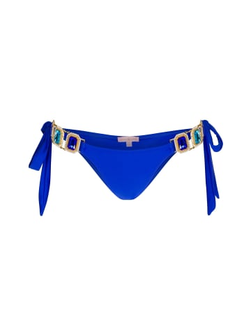 Moda Minx Bikini Hose Boujee seitlich gebunden in Blau