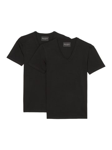 Marc O´Polo Bodywear Unterhemd / Shirt Langarm Essentials Organic Cotton in Schwarz