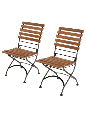 Butlers Gartenstuhl PARKLIFE 2er-Set I in Schwarz