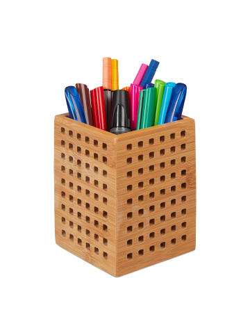 relaxdays 2 x Stiftköcher in Natur