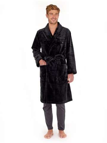 HOM Bademantel Nice Robe in Schwarz