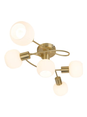 näve Deckenleuchte "LEARTA" in messingmatt - (L)63 cm x (B)38 cm x (H)21 cm