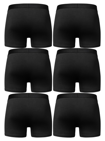 Amaci&Sons 6er Pack Boxershorts 2. BEAU in Schwarz/Schwarz