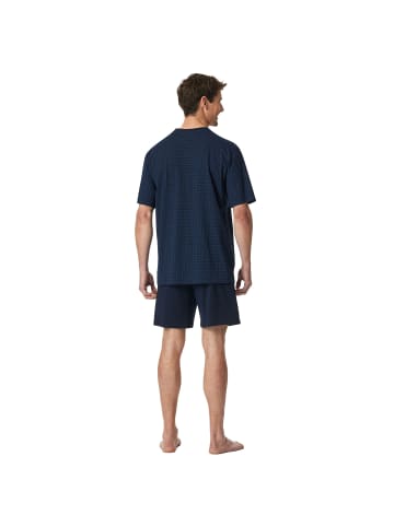 Schiesser Pyjama in Dunkelblau