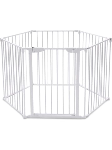 COSTWAY Kaminschutzgitter 6 Elemente in Weiß