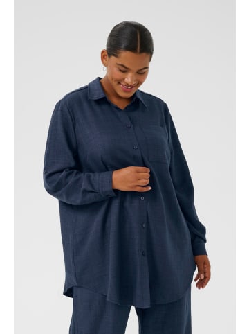 KAFFE curve Langarm-Bluse KCellie Loose fit in Mood IndigoCC