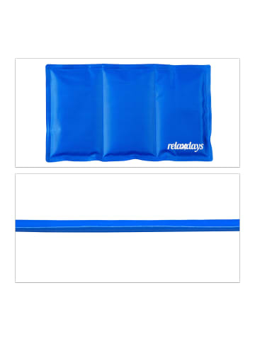 relaxdays Kühlmatte Hund in Blau - (B)20 x (T)35 cm