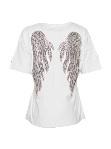 Roberto Geissini Cross-Wings T-Shirt Weiß