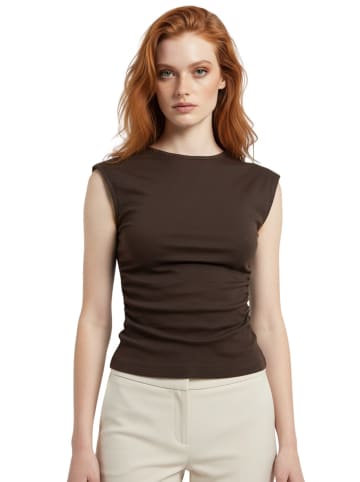 Alexa Dash Blouse in Braun