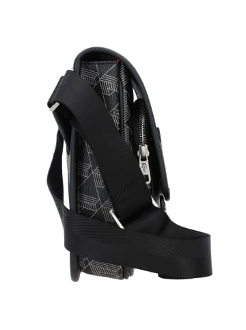 Lacoste Monogram The Blend Messenger 29 cm in monogram noir gris