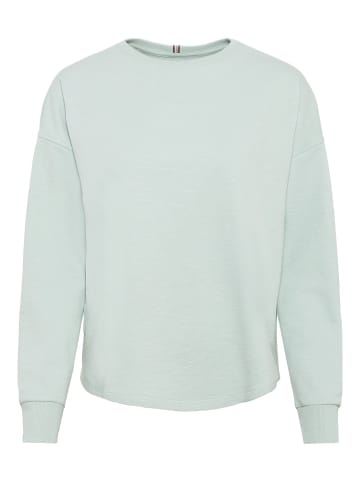 Camel Active Rundhals Sweatshirt aus reiner Baumwolle in Grün