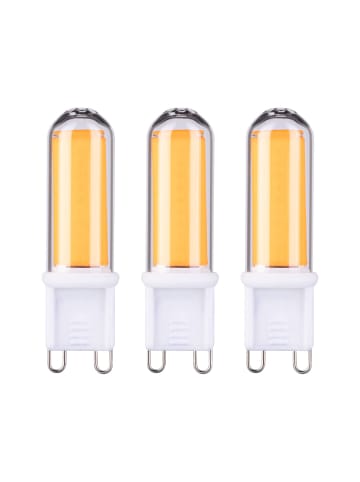 paulmann LED Stiftsockel 3er Pack Glas G9 470lm 4,6W 2700K 230V F