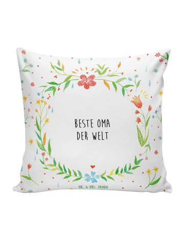 Mr. & Mrs. Panda Sofakissen 40x40 Oma mit Spruch in Weiß