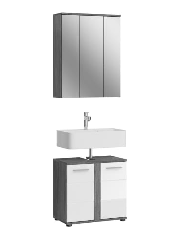 ebuy24 Badmöbelset Blake (2-teilig) Weiß 64 x 34 cm
