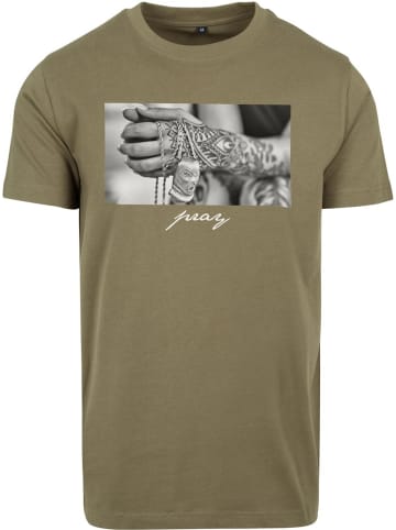 Mister Tee T-Shirt "Pray 2.0 Tee" in Grün