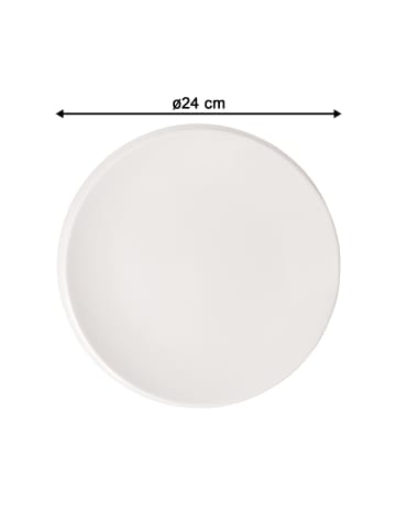Villeroy & Boch 4er Set Teller-Set NewMoon weiß in weiß