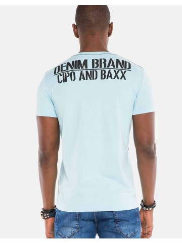 Cipo & Baxx T-Shirts in HELLBLAU